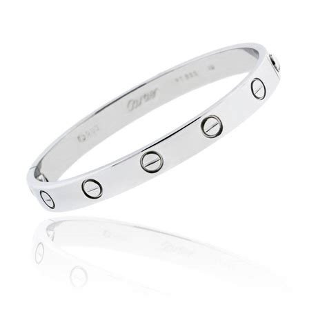 cartier love bracelet replica silver|cartier love bracelet copy.